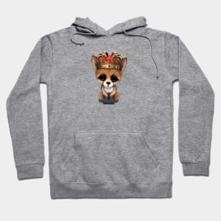 Cute Royal Fox Wearing Crown Hoodie